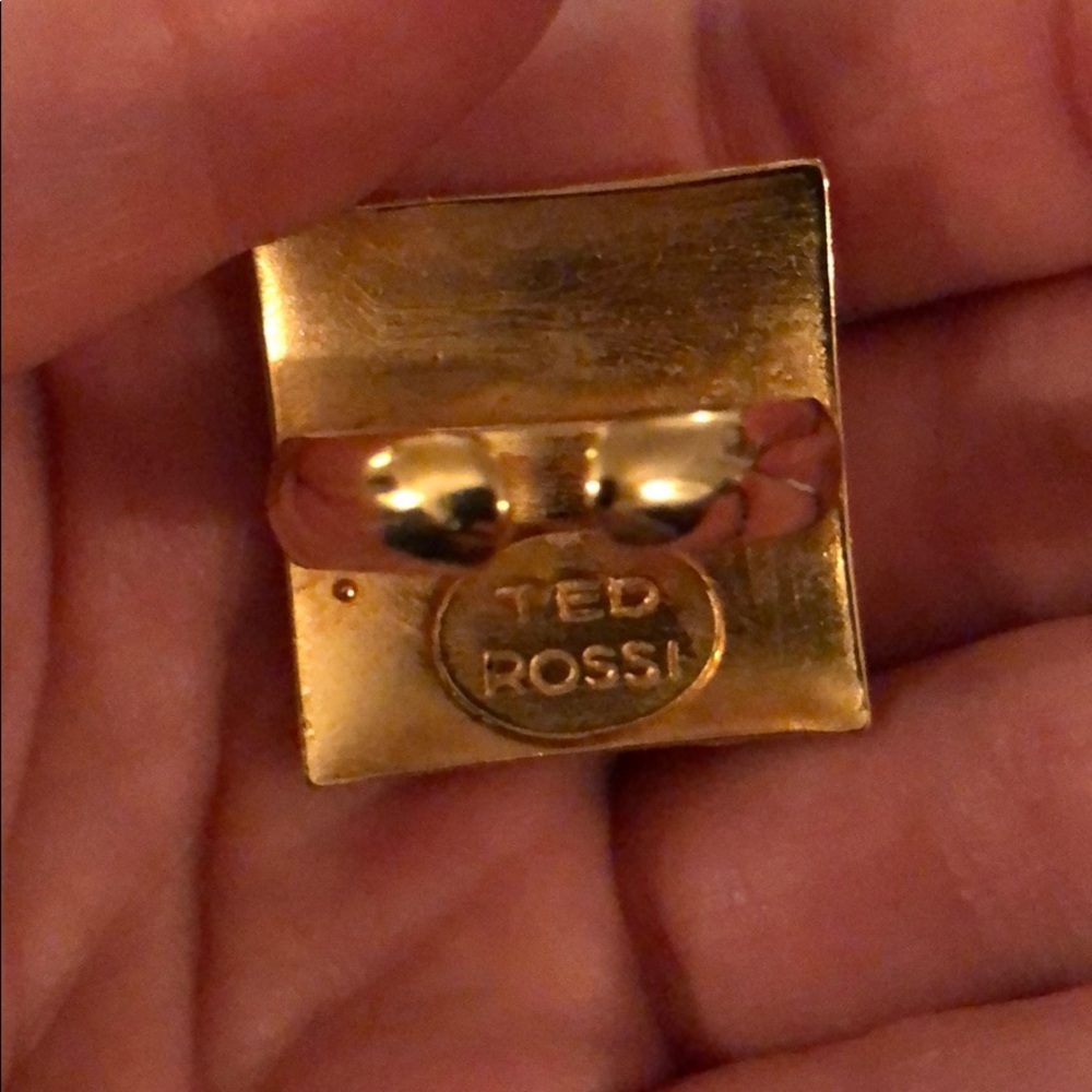 Ted Rossi Gold Python Pyramid Ring - image 6